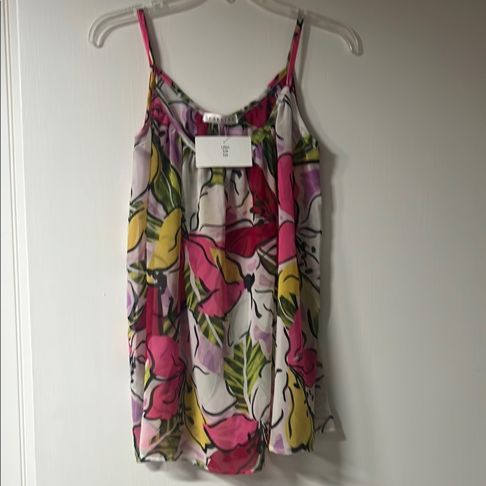 S/M NWT Floral Pink and Yellow Women's Top